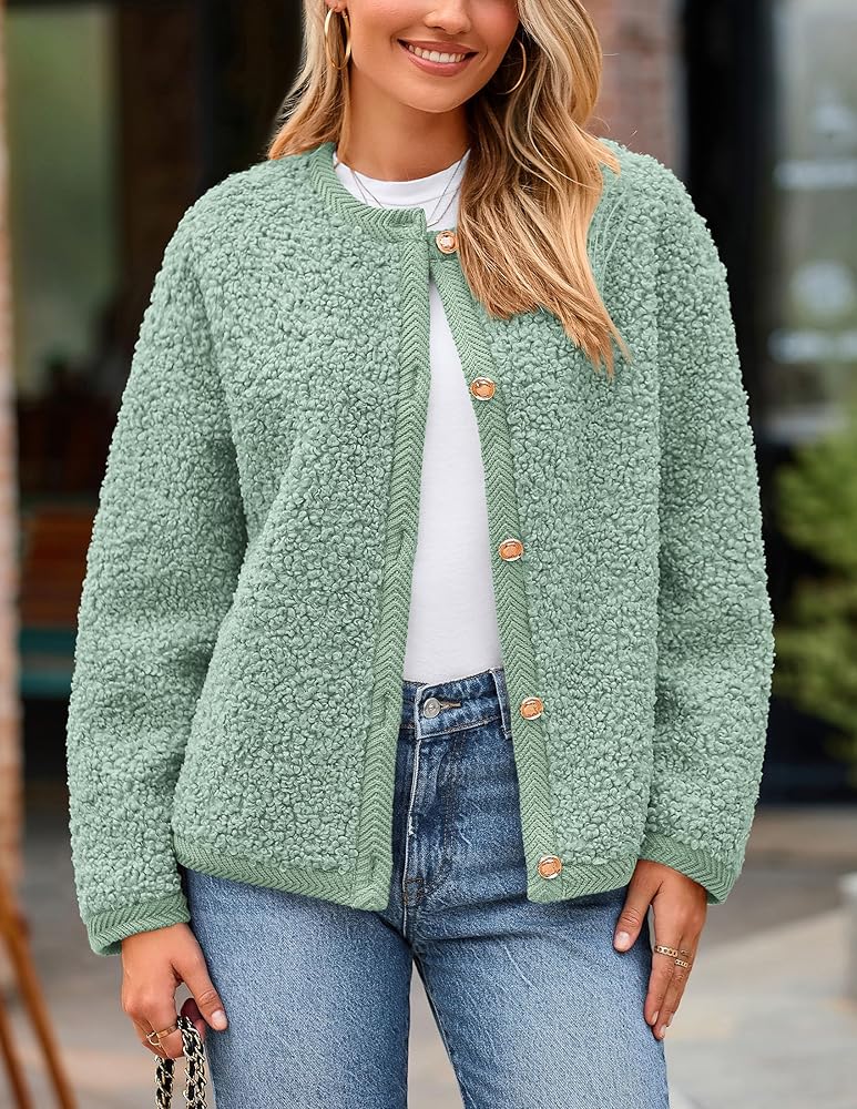 PRETTYGARDEN Women's Faux Fur Coat 2025 Fall Fuzzy Fleece
